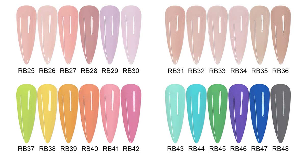 Образцы цветов резиновой основы | Susansay