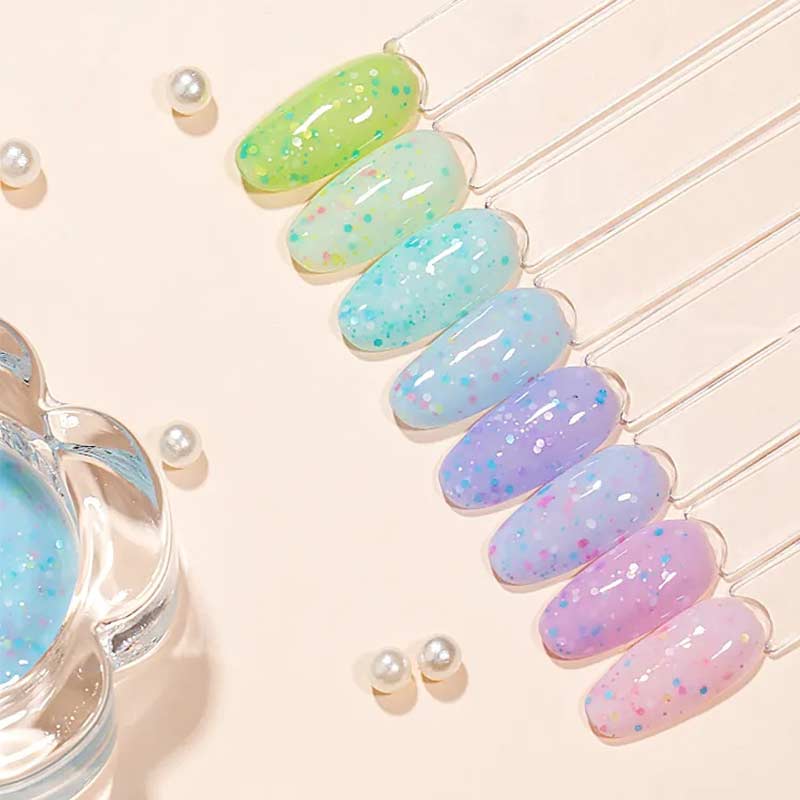 Массовая дистрибуция базового покрытия Glitter Base Coat | Susansay