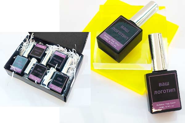 Набор топов Susansay Top Coat Set содержит пять разных флаконов топа | Susansay